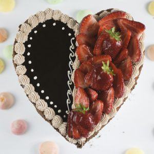Pasticceria Ottocento - Torta Cuore - Cuore Fragole e Cioccolato