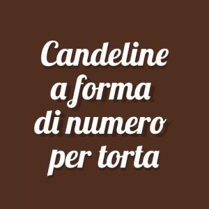Candeline a forma di numero per torta - Pasticceria Ottocento