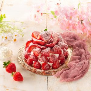 Torta bombata alle fragole